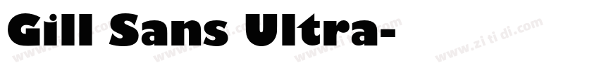 Gill Sans Ultra字体转换